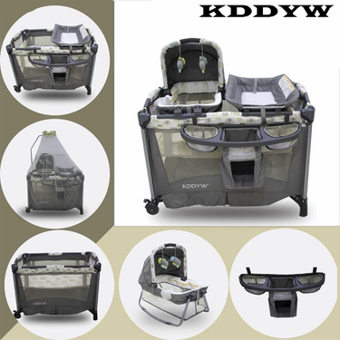 Kddyw - 3 In 1 Playpen Travel With Rocker & Changing Sheet -py29